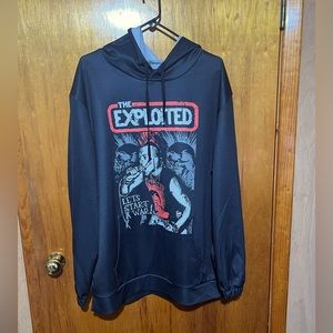 The Exploited Punk Band Hoodie Size XXL